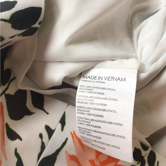 Club Monaco Floral Pencil Skirt Size 2 - Picture 5 of 7